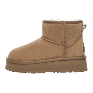 EverAu Womens/Ladies Dusky Classic Cow Suede Mini Boots / Chestnut